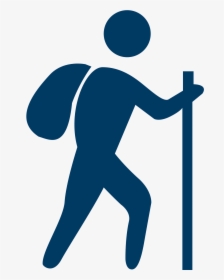 Computer Icons Backpacking Art - Blue Hiking Icon Png, Transparent Png, Transparent PNG
