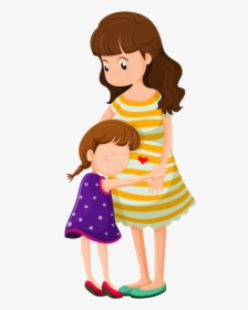 Daughter - Mother And Daughter Cartoon, HD Png Download, Transparent PNG