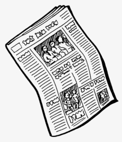 Newspaper Clipart Black And White, HD Png Download, Transparent PNG