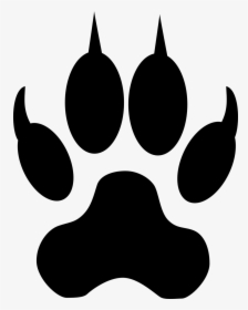 Public Domain Clip Art Image Dog Or Wolf Footsteptrack - Cat Paw Clipart, HD Png Download, Transparent PNG