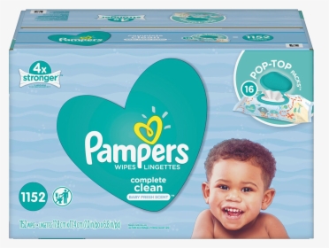 Pampers Complete Clean Wipes, HD Png Download, Transparent PNG