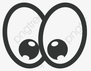 Eyes Black And White Clipart Vector - Happy Cartoon Eyes Png, Transparent Png, Transparent PNG