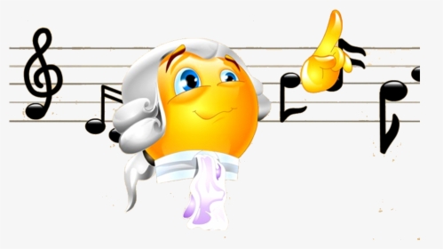 Transparent Singing Emoji Png - Music Smiley, Png Download, Transparent PNG