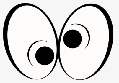 Transparent Eyes Clipart Black And White - Crazy Cartoon Eyes Transparent, HD Png Download, Transparent PNG