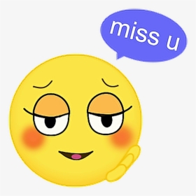 Ftemissyou Missyou Love Stickers - Miss You Emoji Cute, HD Png Download, Transparent PNG