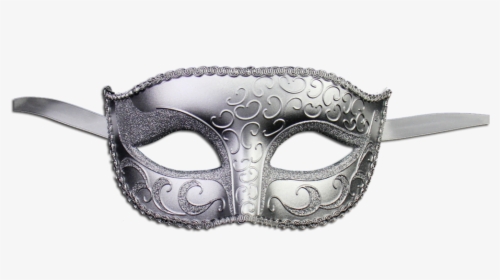 Unisex Sparkle Venetian Masquerade Mask - Silver Masquerade Mask Png, Transparent Png, Transparent PNG