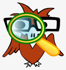 Eye Clipart Magnifying Glass - Eagle With Magnifying Glass, HD Png Download, Transparent PNG