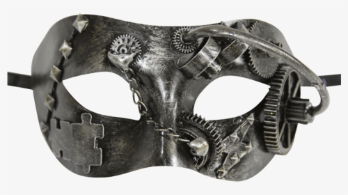 Silver Steampunk Masquerade Mask - Masquerade Masks Steampunk, HD Png Download, Transparent PNG