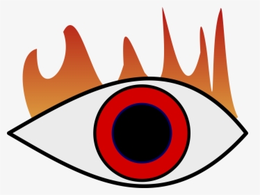 Transparent Eye Clipart - Clipart Of Burning Eyes, HD Png Download, Transparent PNG