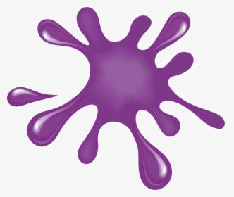 Paint Splat Clipart Purple Paint Splat - Purple Paint Splatter Clipart, HD Png Download, Transparent PNG