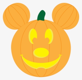 Transparent Pumpkin Vector Png - Mickey Mouse Pumpkin Clipart, Png Download, Transparent PNG