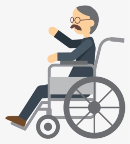 Collection Of Wheelchair - Man In A Wheelchair Cartoon, HD Png Download, Transparent PNG