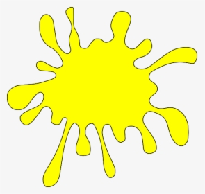 Yellow Paint Splat Clipart, HD Png Download, Transparent PNG