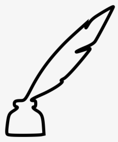 Quill And Ink Well - Transparent Ink And Quill, HD Png Download, Transparent PNG