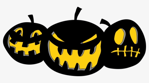 Transparent Halloween Pumpkins Clipart - Scary Pumpkin Vector Png, Png Download, Transparent PNG