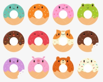 Donut Kawaii Cute Doughnuts Clip Donuts Clipart Shop - Donut Cute, HD Png Download, Transparent PNG