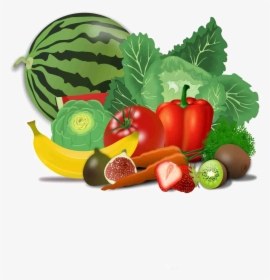 Fresh Healthy Food Transparent Png - Fruit And Veg Clipart, Png Download, Transparent PNG