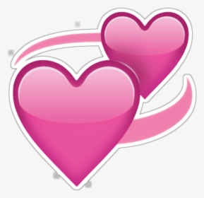 Two Pink Hearts Emoji Png Transparent Clipart Image - Heart Emoji Png Transparent, Png Download, Transparent PNG