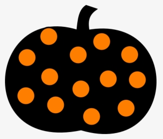 Pumpkin Svg Clip Arts - Polka Dot Pumpkin Clip Art, HD Png Download, Transparent PNG