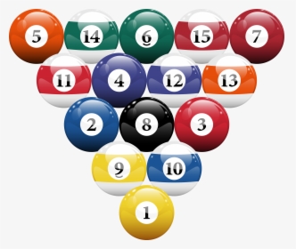 Billiard Balls Png - Transparent Pool Balls Clipart, Png Download, Transparent PNG