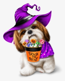 Tubes Animaux Halloween Cute Dogs Png - Dog And Cat Halloween Clipart, Transparent Png, Transparent PNG