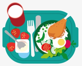 Healthy Food Junk Breakfast School Meal Clip Art Eating - Healthy Food Cartoon Png, Transparent Png, Transparent PNG