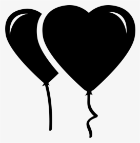 Two Heart Shaped Balloons - Heart Shaped Balloon Vector, HD Png Download, Transparent PNG