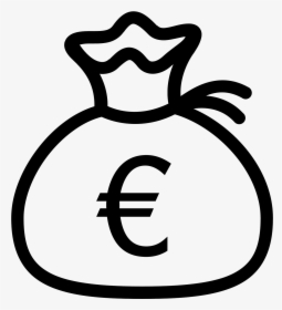 Clip Art Free Download Pouch Icon Free Download - Money Bag Euros Icon, HD Png Download, Transparent PNG
