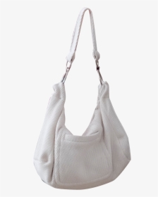 White Wool Hobo Bag By British Steele - Hobo Bags Slouchy Black, HD Png Download, Transparent PNG