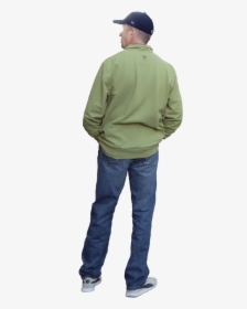 Person Standing Png Back - Person From Behind Png, Transparent Png, Transparent PNG