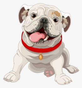 Cute Bulldog Dog Illustration French Puppy Clipart - Bulldog Illustration, HD Png Download, Transparent PNG