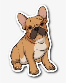 French Bulldog Sticker Funny Gift For Cute Dog Lovers - Francia Bulldog Sticker, HD Png Download, Transparent PNG