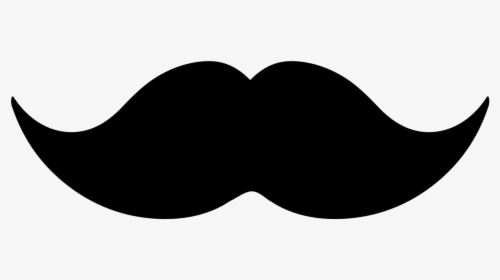 Mustache Clipart Black And White - Heart, HD Png Download, Transparent PNG