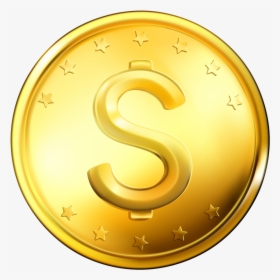 Gold Coin Png Clipart - Gold Coin Dollar Png, Transparent Png, Transparent PNG