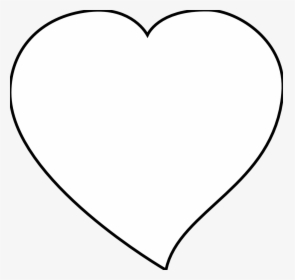 Two - Hearts - Clipart - Black - And - White - White Hollow Heart Png, Transparent Png, Transparent PNG