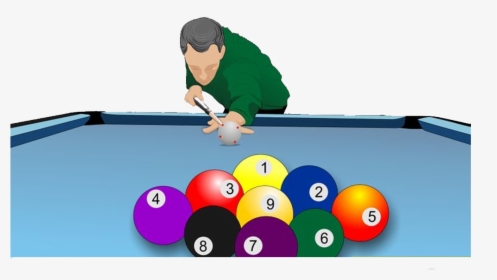 Billiards Clipart Pool Player - Playing Billiard Clipart, HD Png Download, Transparent PNG