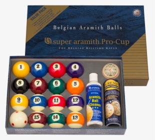 Super Aramith Pro Cup Pool Balls, HD Png Download, Transparent PNG