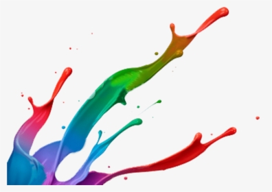 Paint Splatter Footer Transparent Png - Transparent Background Paint Splash, Png Download, Transparent PNG