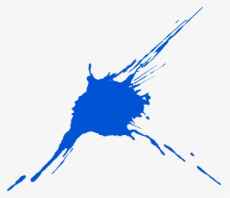 Blue Paint Splash Png Download - Blue Paint Splatter Png, Transparent Png, Transparent PNG