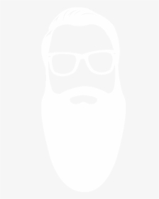 Gentleman S Stylist White - White Beard Logo Png, Transparent Png, Transparent PNG