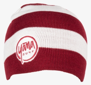 Red And White Stripe Beanie Front, HD Png Download, Transparent PNG