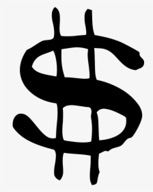 Dollar Sign Free Clipart - Money Sign Clip Art, HD Png Download, Transparent PNG