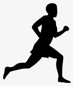 Person Running Silhouette Png, Transparent Png, Transparent PNG