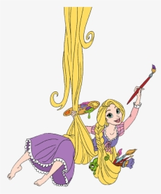 Painting Clipart Disney Character - Rapunzel Paint Transparent Background, HD Png Download, Transparent PNG