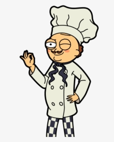 Rick And Morty Clipart Different Kind - Head Chef Morty, HD Png Download, Transparent PNG