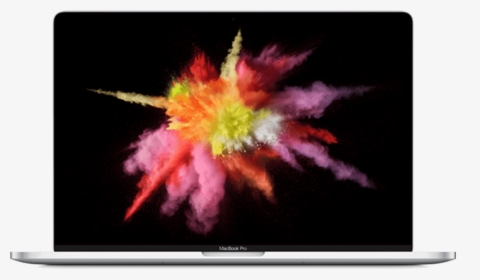 Macbook Png Image - Color Burst Powder, Transparent Png, Transparent PNG