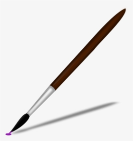 Paintbrush Paint Brush Clip Art The Cliparts - Thin Paint Brush Clipart, HD Png Download, Transparent PNG