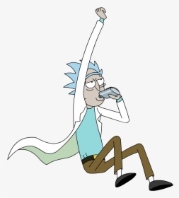 Rick And Morty Rick Flying - Rick Y Morty Png, Transparent Png, Transparent PNG