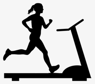 Woman, Run, Treadmill, Silhouette, Sport, Fit, Fitness, - Treadmill Silhouette, HD Png Download, Transparent PNG