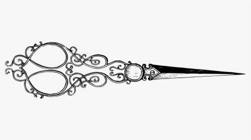 Hair Cutting Scissors Clothing Antique Clip Art - Vintage Scissors Png, Transparent Png, Transparent PNG